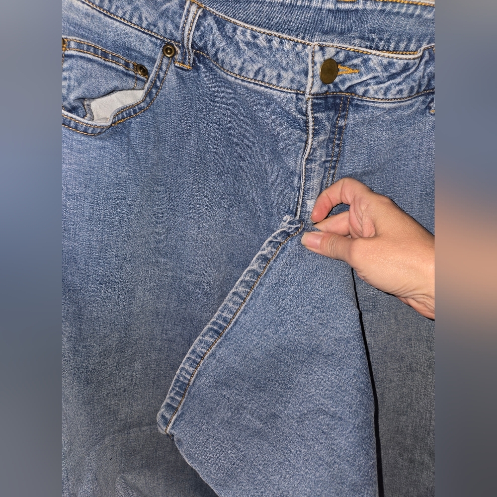Women's Chadwicks Floral Embroidered 5 Pocket Jeans Size 16 - Picture 9 of 11